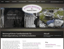 Tablet Screenshot of kunstatelier-barz.de